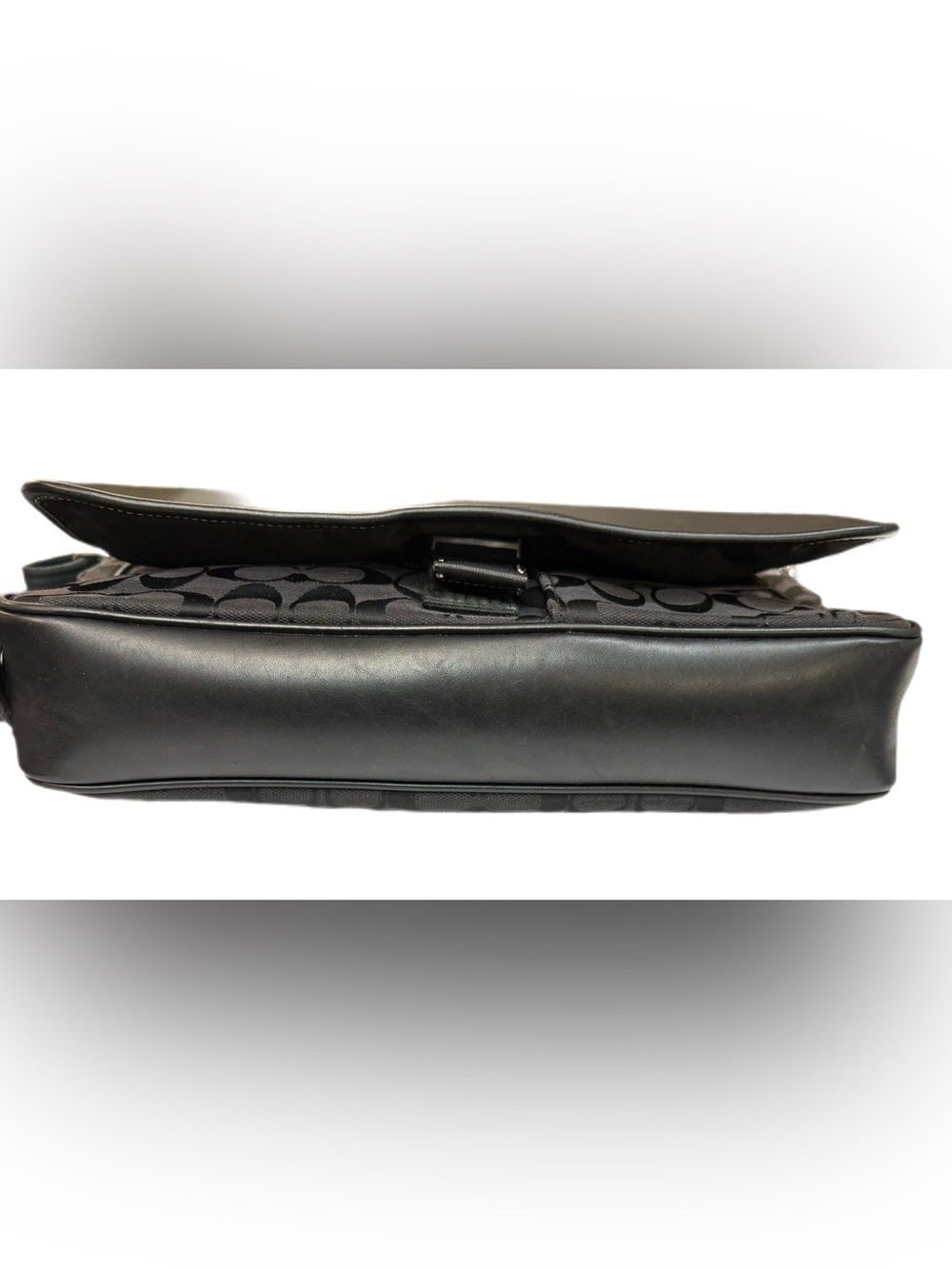 Coach 2001 Transatlantic Black Field Messenger Bag C1R-5229 - Picture 14 of 15